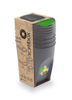 Kosze do segregacji odpadów SORTIBOX IKWBMS4, 4 kosze: 2x25l + 2x35l