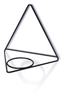 Kwietnik wiszący na ścianę Showy Hanger-Trójkąt 30cm