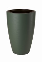 Doniczka okrągła Gobi Slim 40 z wkładem, zielona