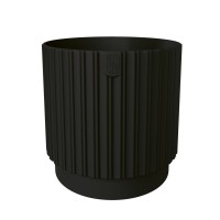 Doniczka okrągła Mika Cyli Petit 22, głęboka czerń