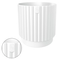 Doniczka okrągła Mika Cyli Petit 26, biała