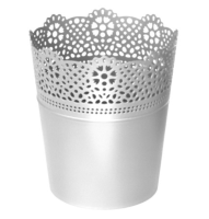 Doniczka okrągła koronkowa Lace DLAC140
