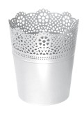 Doniczka okrągła koronkowa Lace DLAC115