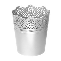 Doniczka okrągła koronkowa Lace DLAC180