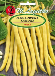 Nasiona Fasola szparagowa karłowa Polka-żółta, 50g
