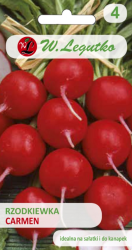 Nasiona Rzodkiewka Carmen - okrągła, czerwona, 10g