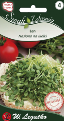 Nasiona na kiełki, len, 10g