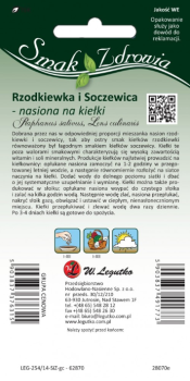 Nasiona na kiełki - Rzodkiewka i Soczewica