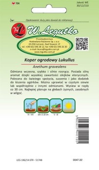 Nasiona Koper ogrodowy Lukullus, 5g