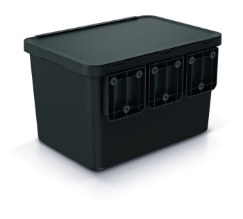 Kosz na śmieci, Systema, 3 kosze: 23 l 2x10 l, Prosperplast