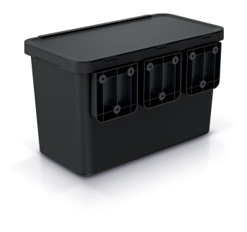 Kosz na śmieci, Systema, 3x10 l, Prosperplast