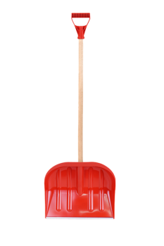 Łopata do śniegu, czerwona 45 cm, RSM