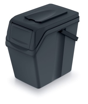 Kosz do segregacji odpadów 25 l, z rączką, SORTIBOX ISWB25, Prosperplast