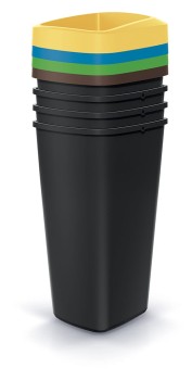 Zestaw koszy na śmieci 4x25 l, Compacta Q, NSBO25S4 , Prosperplast