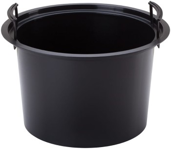 Doniczka okrągła Gobi Slim 30 z wkładem, Czarny