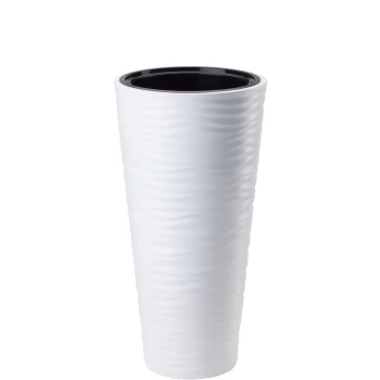 Doniczka wysoka, okrągła, fale 3D, 52cm Sahara Slim + wkład.jpg