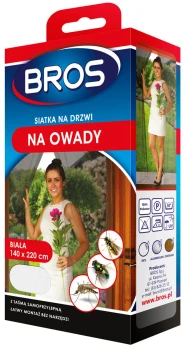BROS siatka na drzwi biała 140x220