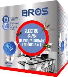 BROS Elektro plus płyn na muchy, komary i mrówki