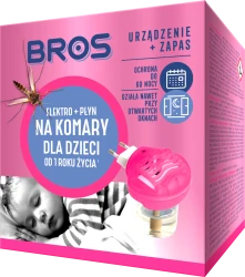 BROS elektro + płyn na komary dla dzieci od 1 roku życia