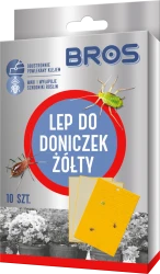BROS Lep na szkodniki do doniczek żółty 10szt
