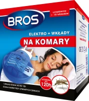 BROS Urządzenie na komary do gniazdka Eletro + 10 wkładów
