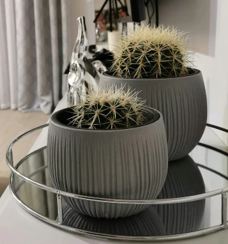 Doniczka kula Beton Bowl DKB180 z wkładem