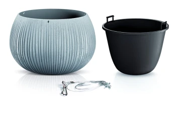 Doniczka wisząca kula Beton Bowl DKB290WS