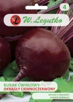 Nasiona Burak ćwikłowy Okrągły Ciemnoczerwony, 20g