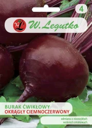 Nasiona Burak ćwikłowy Okrągły Ciemnoczerwony, 20g