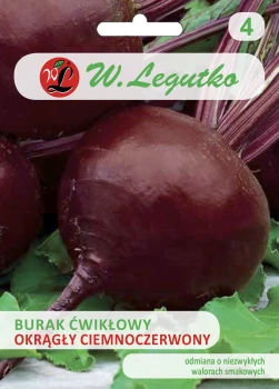 Burak ćwikłowy Okrągły Ciemnoczerwony