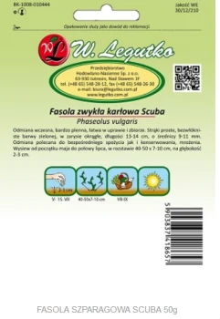 FASOLA SZPARAGOWA KARŁOWA ZIELONA SCUBA 50g
