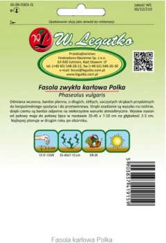 Nasiona Fasola szparagowa karłowa Polka-żółta, 50g