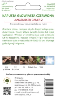 Kapusta Langedijker Dauer