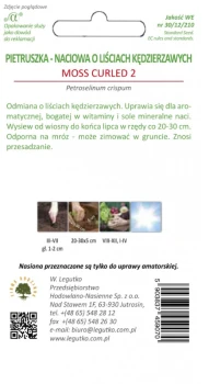 Pietruszka Moss Curled 2 (liście kędzierzawe) -
