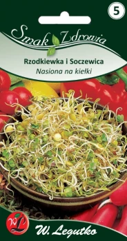 Nasiona na kiełki - Rzodkiewka i Soczewica