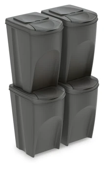 Kosze do segregacji odpadów 4x35 l, SORTIBOX IKWB35S4, Prosperplast