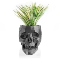 Doniczka czaszka, betonowa Skull Low-Poly 11 cm