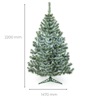 Choinka sztuczna Sosna białe końce 220 cm, Erbis.jpg
