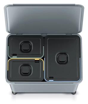 Kosz na śmieci, Systema, 3 kosze: 23 l 2x10 l, Prosperplast
