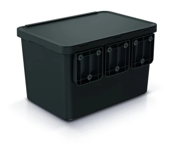 Kosz na śmieci, Systema, 3 kosze: 23 l 2x10 l, Prosperplast
