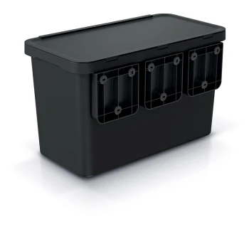 Kosz na śmieci, Systema, 3x10 l, Prosperplast