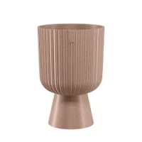 Doniczka okrągła Keli Mika Petit Eco Wood 14 na nóżce