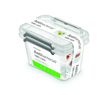 Zestaw pojemników do przechowywania Antybakteryjnych 2 szt., 0,65 l, Orplast