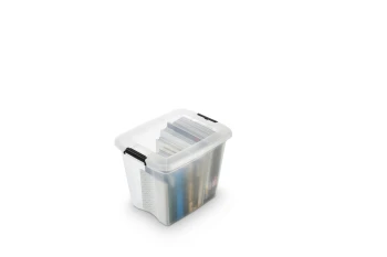 Pojemnik do przechowywania 27 l, Transparentny, RobuStore Orplast