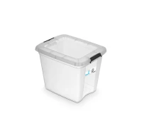 Pojemnik do przechowywania 27 l, Transparentny, RobuStore Orplast