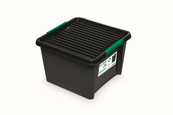 Pojemnik do przechowywania, recyklingowy EcolineBox 25l, turn-on, kwadratowy