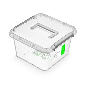 Pojemnik do przechowywania Antybakteryjny 9 l, rączka i organizer 30x30 cm Orplast
