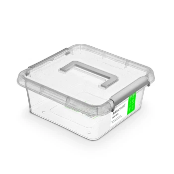 Pojemnik do przechowywania Antybakteryjny 6 l, rączka i organizer 30x30 cm Orplast