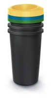 Zestaw okrągłych koszy na śmieci 3x25 l, NRBO25S3, Prosperplast