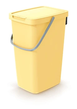 Kosz na śmieci 20 l, Jasny żółty, SYSTEMA Q COLLECT, Prosperplast